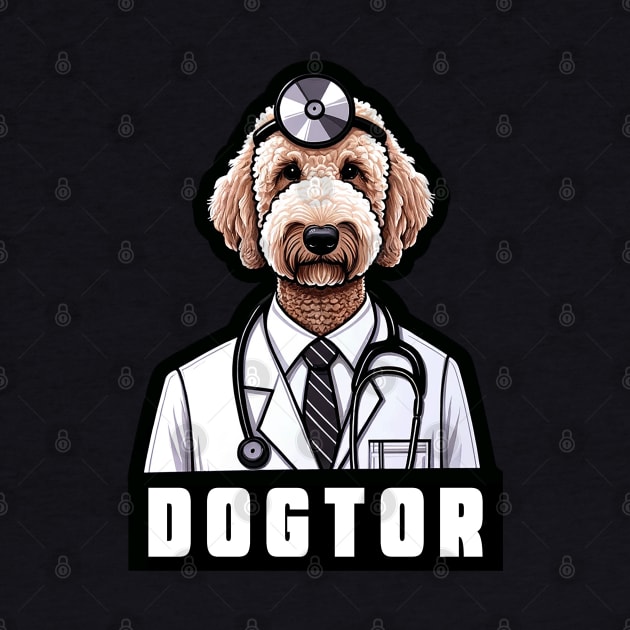 Dogtor Funny Veterinarian Doodle Owner Man Women Birthday by Dad and Co